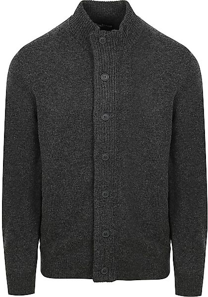 Barbour Zip Pull Lammwolle Patch Dunkelgrau - Größe L günstig online kaufen