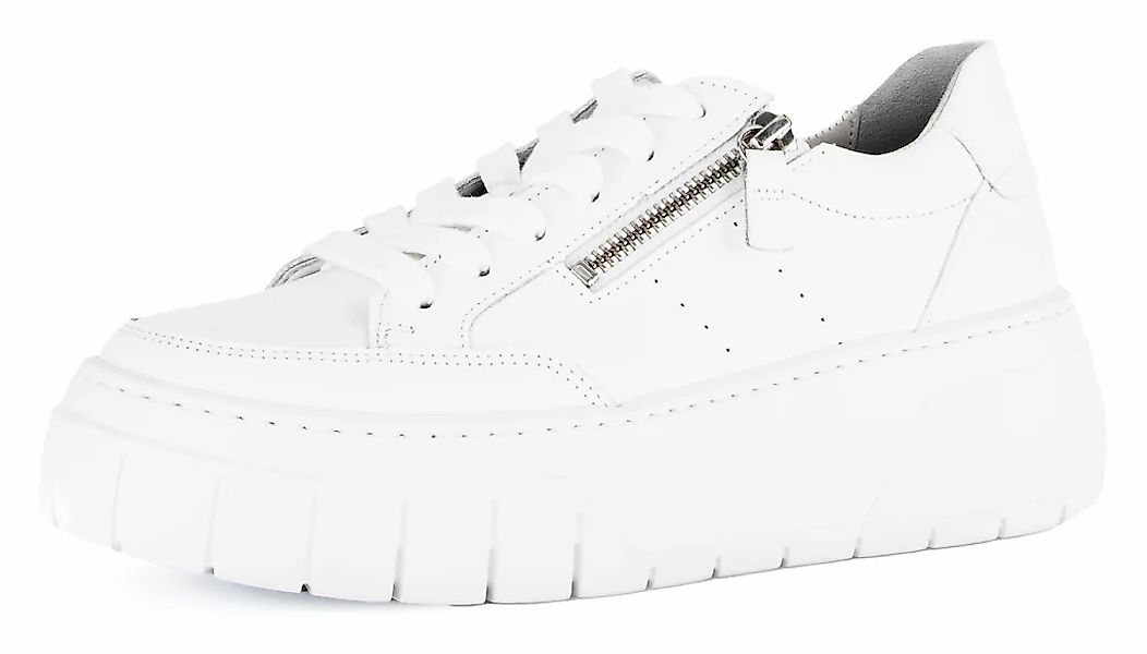 Gabor Plateausneaker, Freizeitschuh, Halbschuh, Schnürschuh mit Ziernähten günstig online kaufen