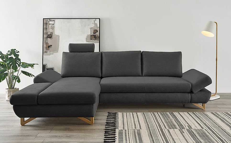 Home affaire Schlafsofa "City/Giron" komfortable Bettfunktion (Liegefläche günstig online kaufen