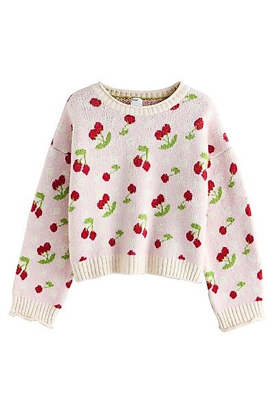 Next Rundhalspullover Strickpullover mit Schleife (1-tlg) günstig online kaufen
