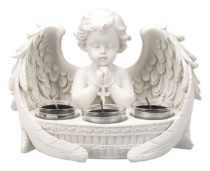 Figuren Shop GmbH Teelichthalter Engel Teelichthalter – Betender Engel Stat günstig online kaufen