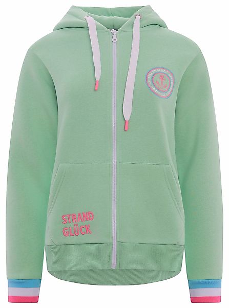 Zwillingsherz Kapuzensweatjacke, Regular-Fit, Kapuze, Langarm, Reißverschlu günstig online kaufen