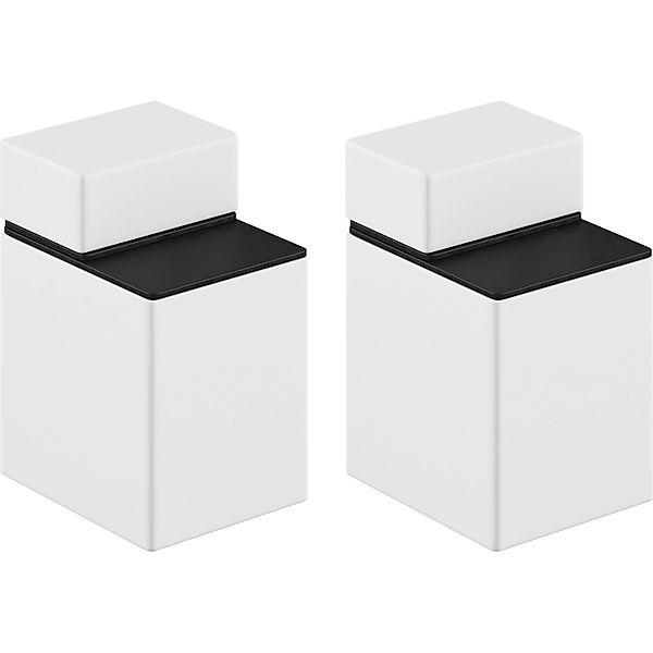 Clip-Set Regalbodenträger Kurz für 20 mm Matt-Weiß günstig online kaufen