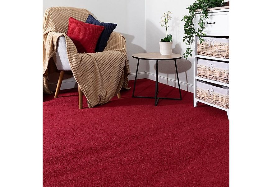 Steffensmeier Teppichboden Ibiza, Rechteckig, Kurzflor Teppich, Wohnzimmer günstig online kaufen