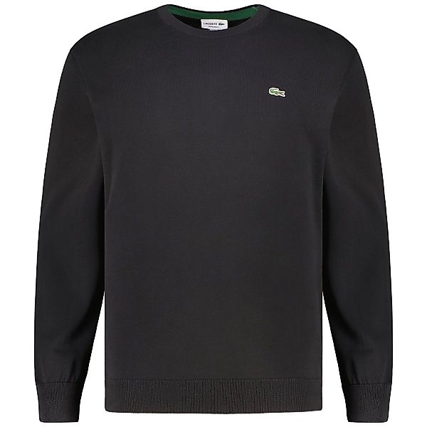 LACOSTE Feinstrickpullover aus Biobaumwolle Farbe schwarz Größe: 4XL günstig online kaufen