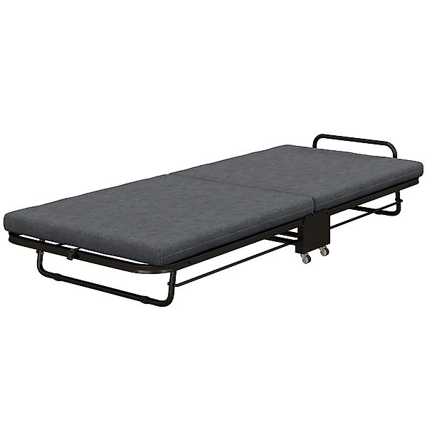 HOMCOM Klappbett für 1 Person 188 x 76 cm, klappbares Gästebett mit 7 cm Ma günstig online kaufen