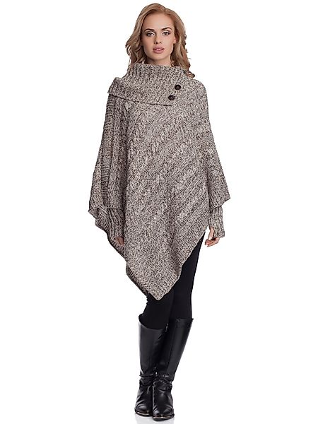 Merry Style Strickponcho Damen Poncho N4293 günstig online kaufen