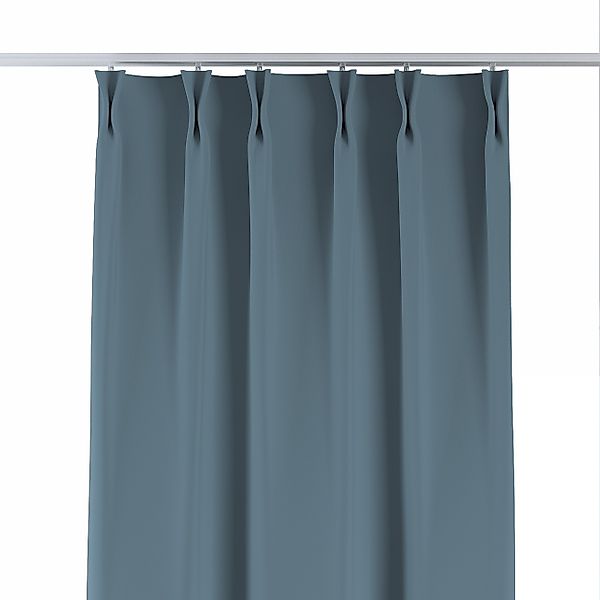 Vorhang mit flämischen 2-er Falten, Petrolgrün, Blackout 300 cm (269-45) günstig online kaufen