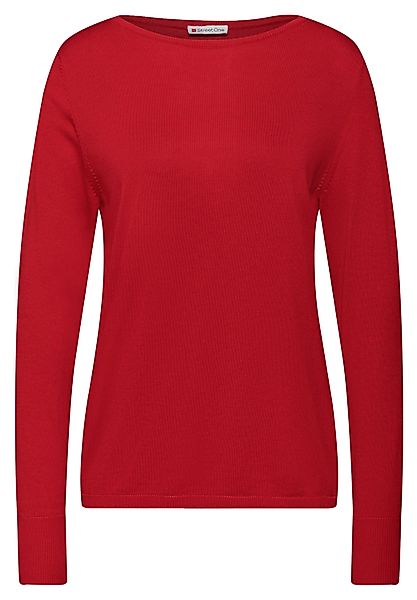 STREET ONE Rundhalspullover Basic Pullover (1-tlg) günstig online kaufen
