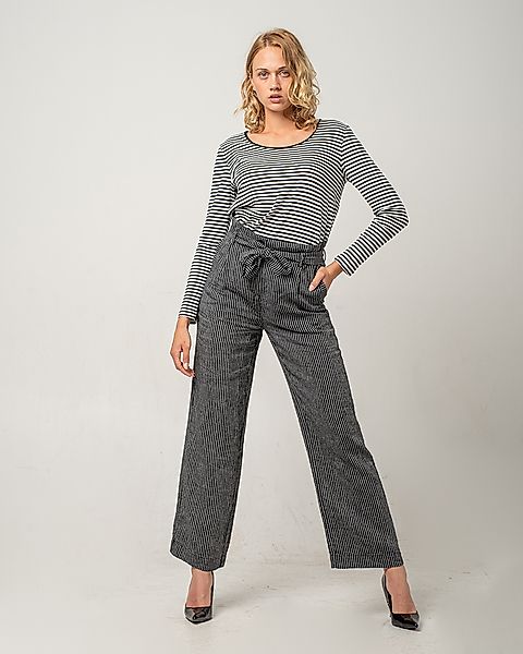Linen Stripe Pants - Sommer Leinen Streifen Hose günstig online kaufen