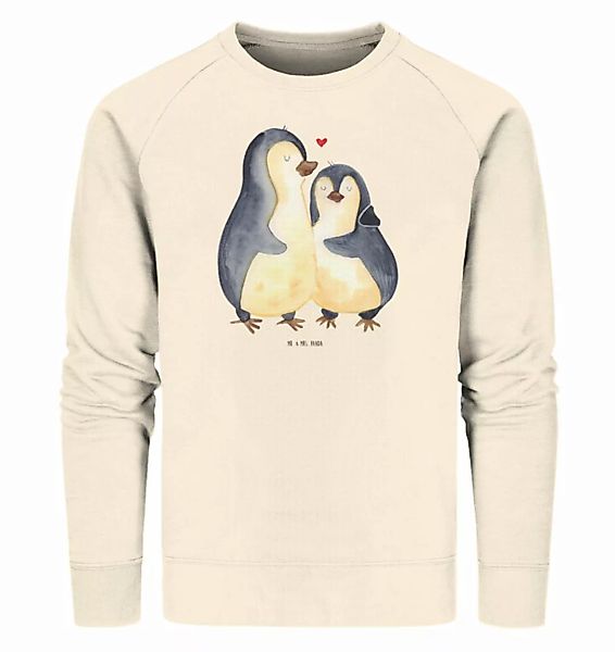 Mr. & Mrs. Panda Longpullover Größe L Pinguin umarmen - Natural Raw - Gesch günstig online kaufen