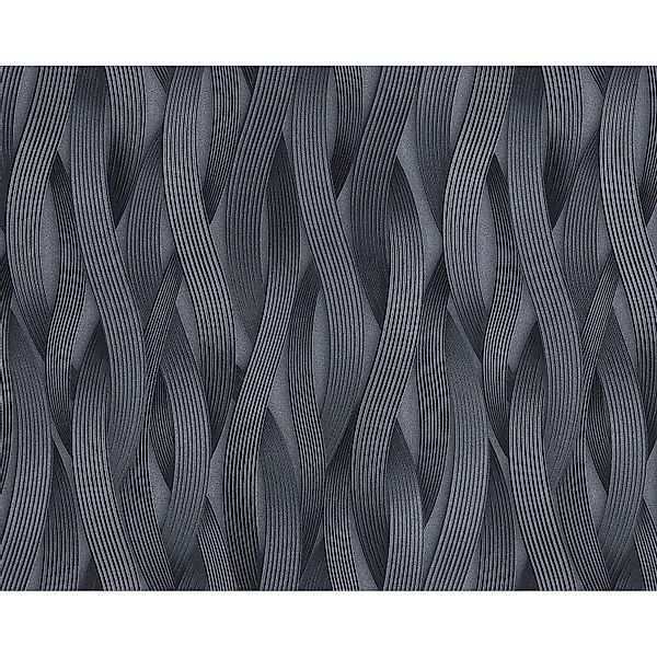 EDEM 81130BR29 Streifen Tapete Ton-In-Ton metallische Akzente Silber Grau 2 günstig online kaufen