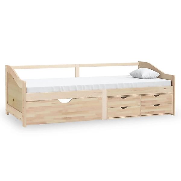 vidaXL Gästebett Tagesbett Gästebett 3-Sitzer mit Schubladen Massivholz Kie günstig online kaufen