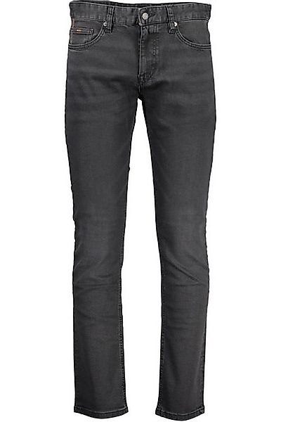 BOSS 5-Pocket-Jeans Nachhaltige Herren Slim Fit Jeans in Schwarz mit Kontra günstig online kaufen