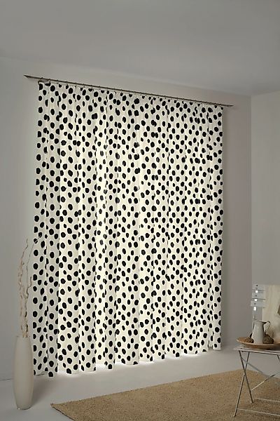 Adam Vorhang "Vorhang Dots aus Leinen und Bio-Baumwolle, Kräuselband (1 St) günstig online kaufen
