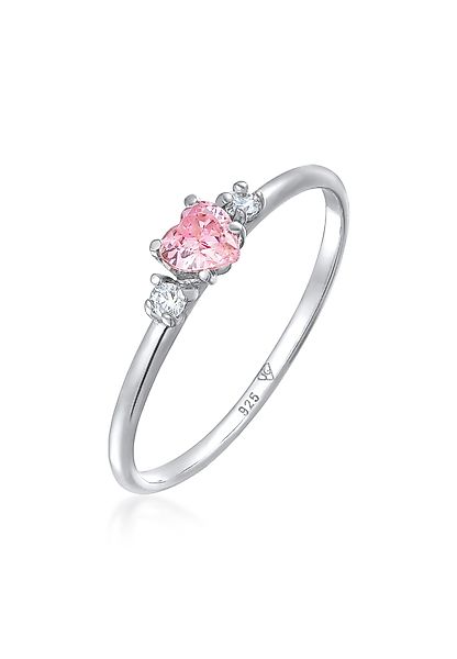 Elli Fingerring Herz Zirkonia Liebe Verlobung günstig online kaufen