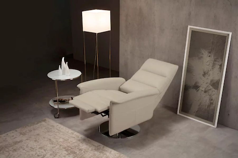Egoitaliano Sessel »Kelly«, drehbar, manuelle Relaxfunktion mit Push-Back-M günstig online kaufen