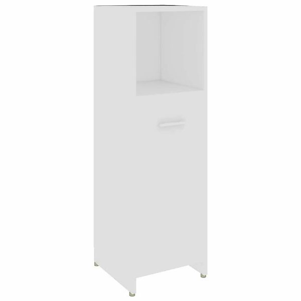 Badezimmerschrank Weiß 30x30x95 Cm Spanplatte günstig online kaufen