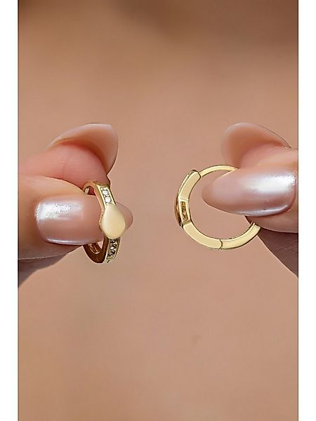 Nisan Ohrring-Set, 925 Silber Creolen – Gold vergoldet, 15 mm Durchmesser m günstig online kaufen