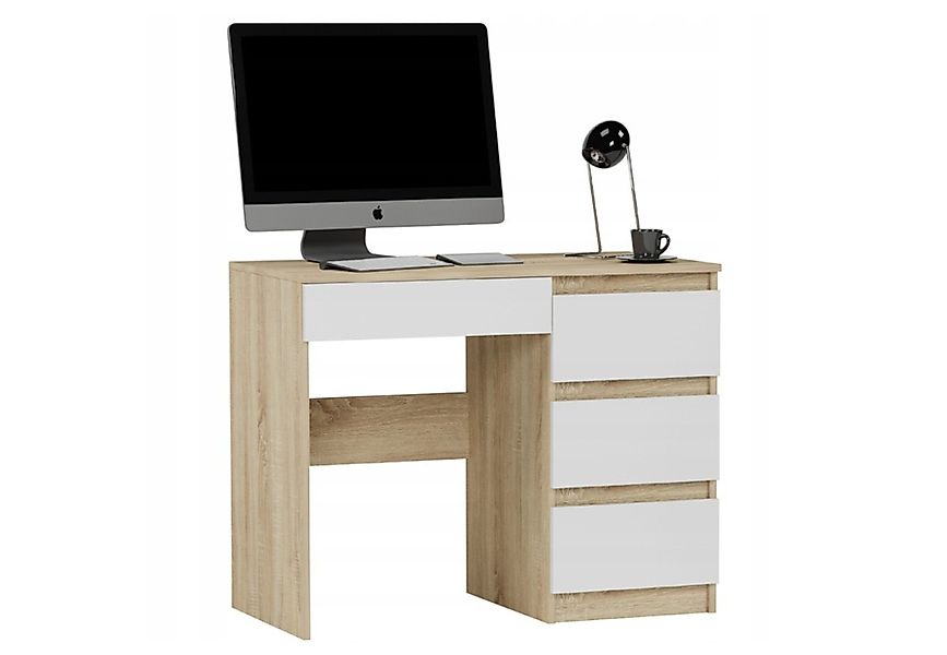 Home Collective Schreibtisch mit 4 Schubladen günstig online kaufen