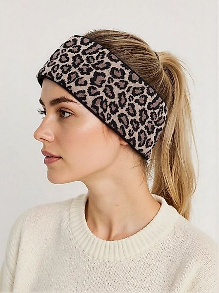 MIRROSI Stirnband Damen Strick Leo Muster, super Elastisch, Einheitsgröße i günstig online kaufen