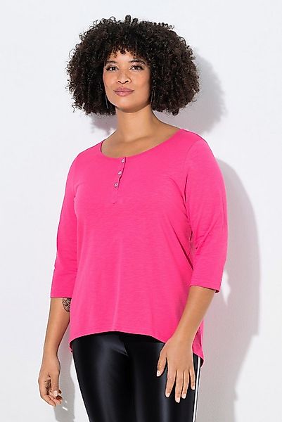 Angel of Style T-Shirt T-Shirt A-Linie Henley Knopfleiste 3/4-Ärmel günstig online kaufen