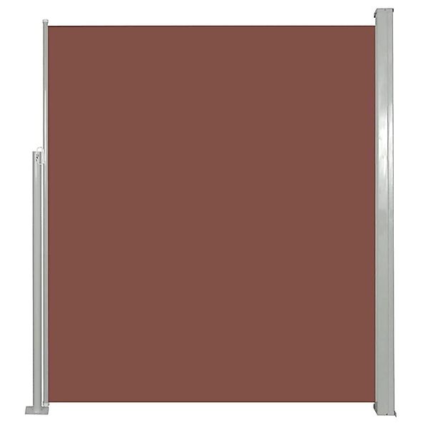 furnicato Ausziehbare Seitenmarkise 160x500 cm Braun günstig online kaufen