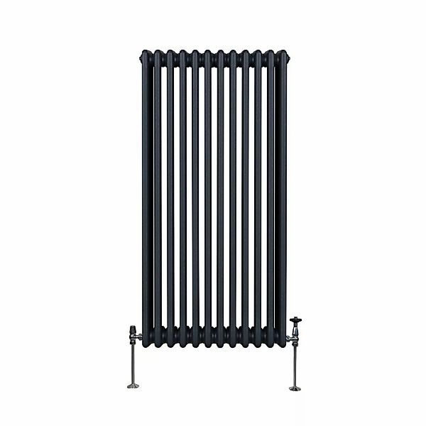 Monstershop Traditioneller 3 Spalten Heizkörper 1500 x 562 mm Anthrazitgrau günstig online kaufen