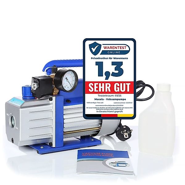 Mucola Klimaanlagenschlauch Vakuumpumpe Unterdruckpumpe 99L/Min Messuhr günstig online kaufen