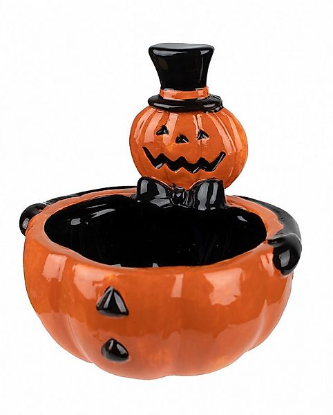 Horror-Shop Dekoobjekt Vintage Halloween Kürbis Süßigkeiten Schale aus Ke günstig online kaufen
