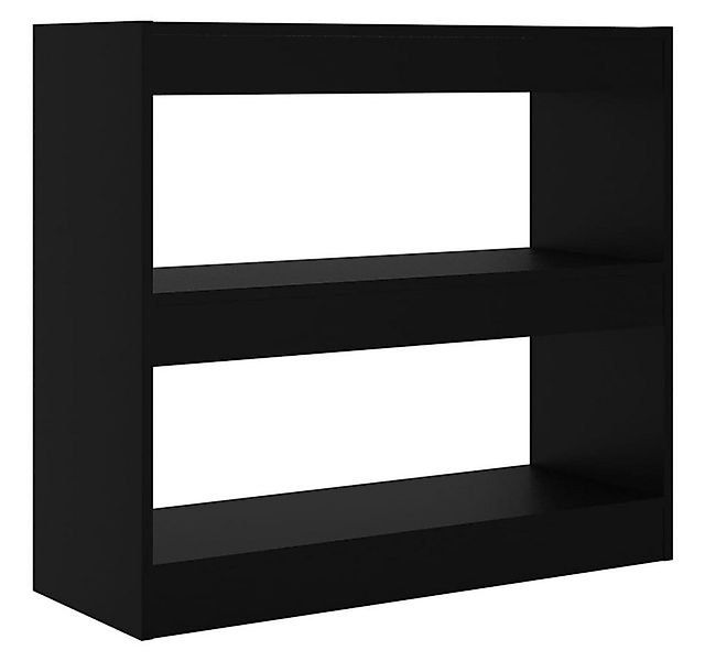 furnicato Bücherregal Bücherregal/Raumteiler Schwarz 80x30x72 cm, 1-tlg. günstig online kaufen