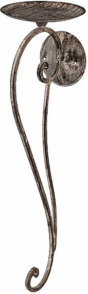 Ambiente Haus Wandkerzenhalter "Wandleuchter - antikgrau" günstig online kaufen