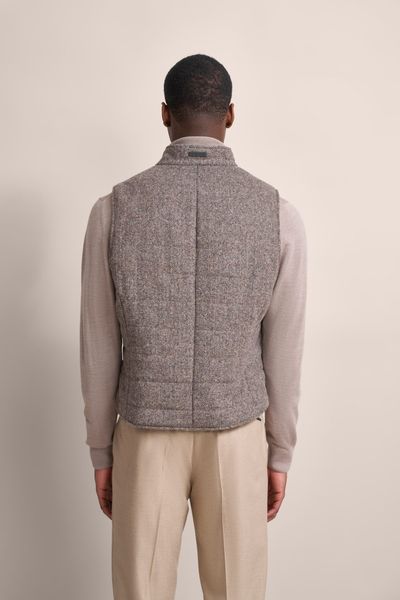 bugatti Kurzweste mit tonalem Fischgratmuster günstig online kaufen