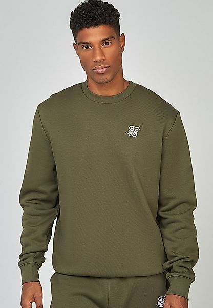 Siksilk Sweatshirt SikSilk Herren Khaki Essential Sweatshirt günstig online kaufen