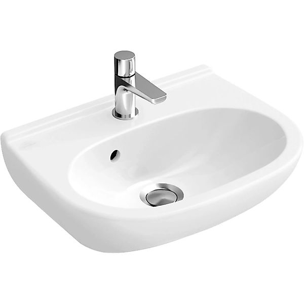 Villeroy & Boch Gäste-Waschbecken compact O.Novo 45 cm Weiß mit HL und ÜL C günstig online kaufen