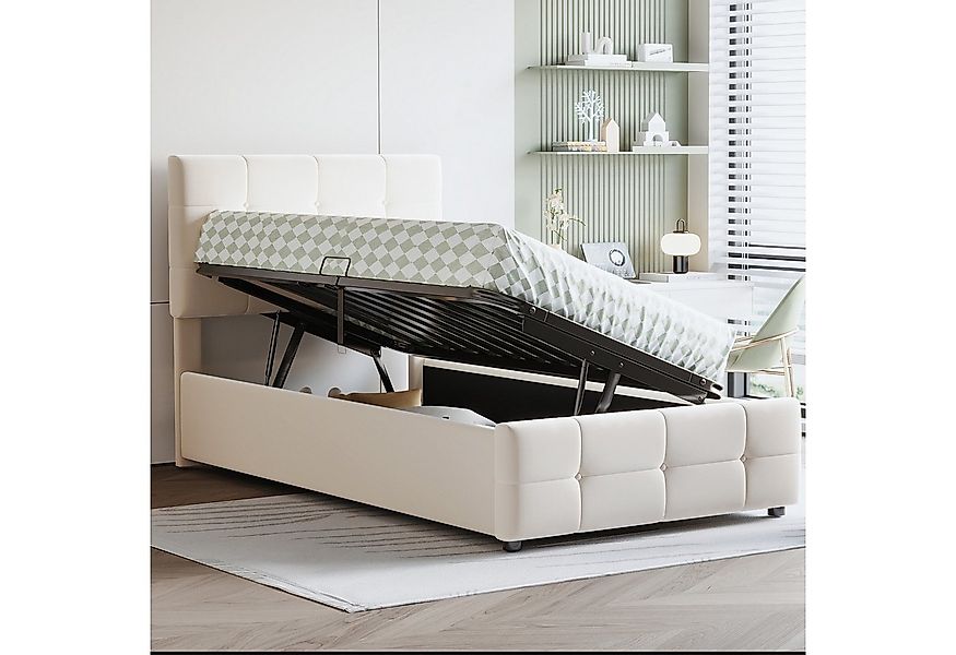 HAUSS SPOLE Polsterbett 90x200cm, Hydraulisches Bett, günstig online kaufen