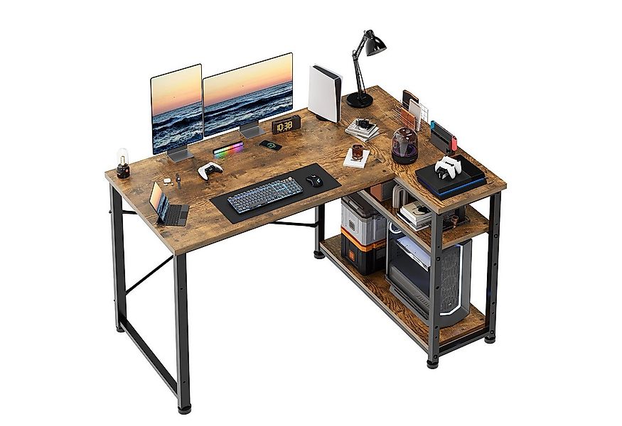 HOMALL Computertisch Eckschreibtisch Reversibel L Förmiger Schreibtisch mit günstig online kaufen