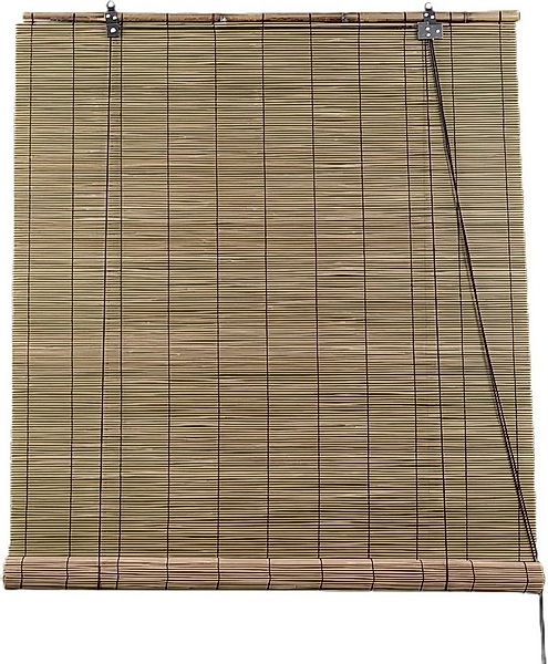 Seitenzugrollo Bambus Raffrollo Bambusraffrollo Stil Holzrollo Sichtschutz, günstig online kaufen