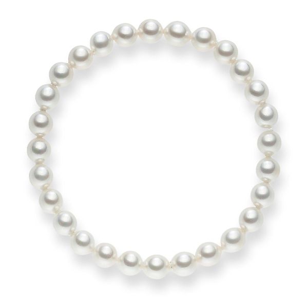 Lulu & Jane Perlenarmband weiß, Muschelkernperle günstig online kaufen