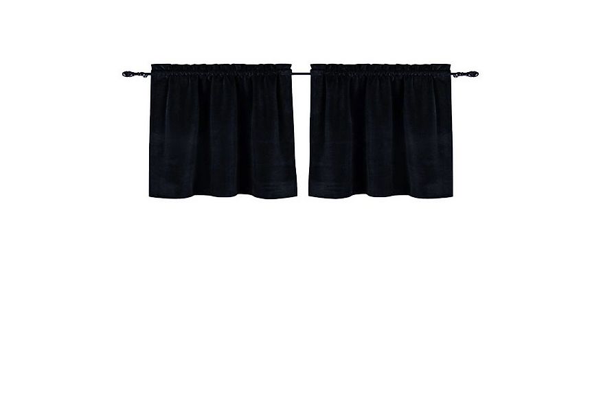 Rosnek Verdunkelungsvorhang Blickdichte Samt Kurz Fenster für RV Wohnwagen günstig online kaufen