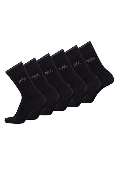 camel active Freizeitsocken 6 Paar Basic Socken (6-Paar, 6 Paar) Logoprägun günstig online kaufen