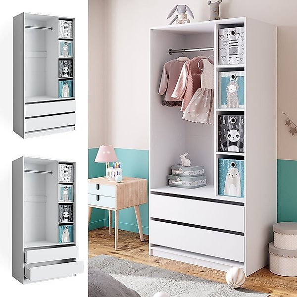 Vicco Kleiderschrank Elmo, Weiß, 100 x günstig online kaufen