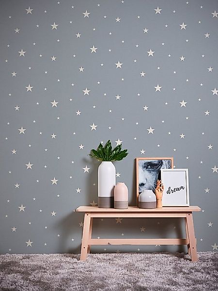 A.S. Création Vliestapete Il Decoro leuchtet im Dunkeln, strukturiert, Moti günstig online kaufen