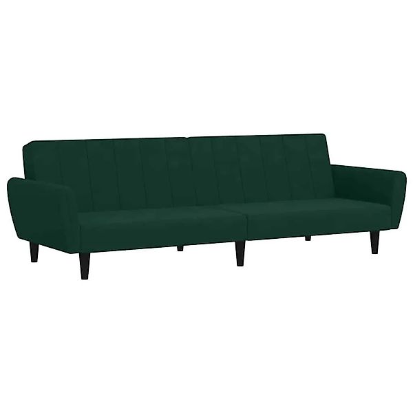 vidaXL Schlafsofa 2-Sitzer Dunkelgrün Samt 375860 günstig online kaufen