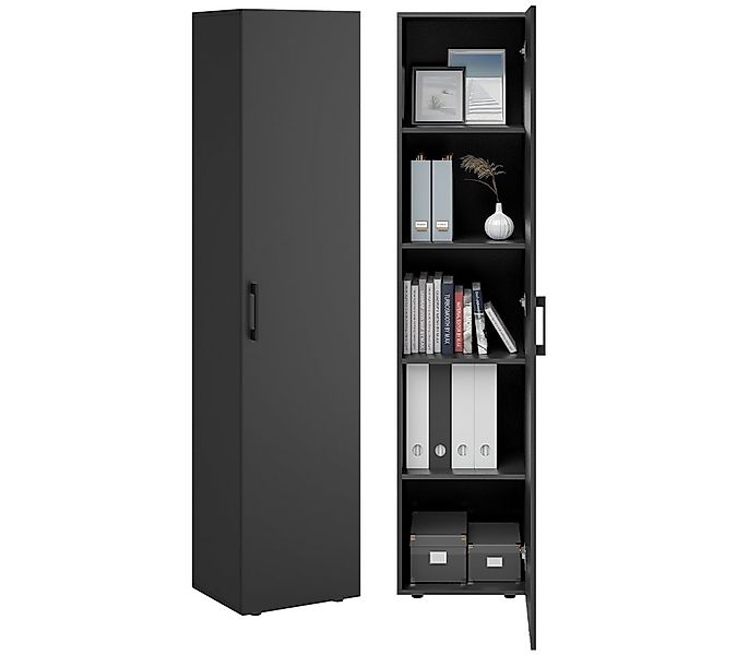 Bellamio Mehrzweckschrank Apol (Anthrazitschwarz) schmaler Aktenschrank mit günstig online kaufen