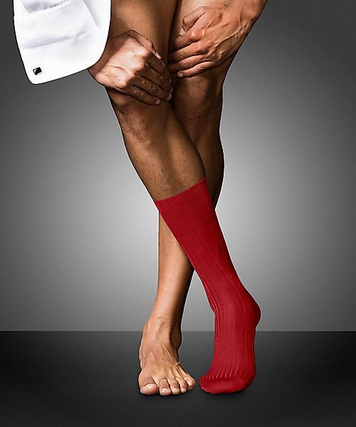 FALKE No. 10 Pure Fil d´Écosse Gentlemen Socken, Herren, 43-44, Rot, Uni, B günstig online kaufen