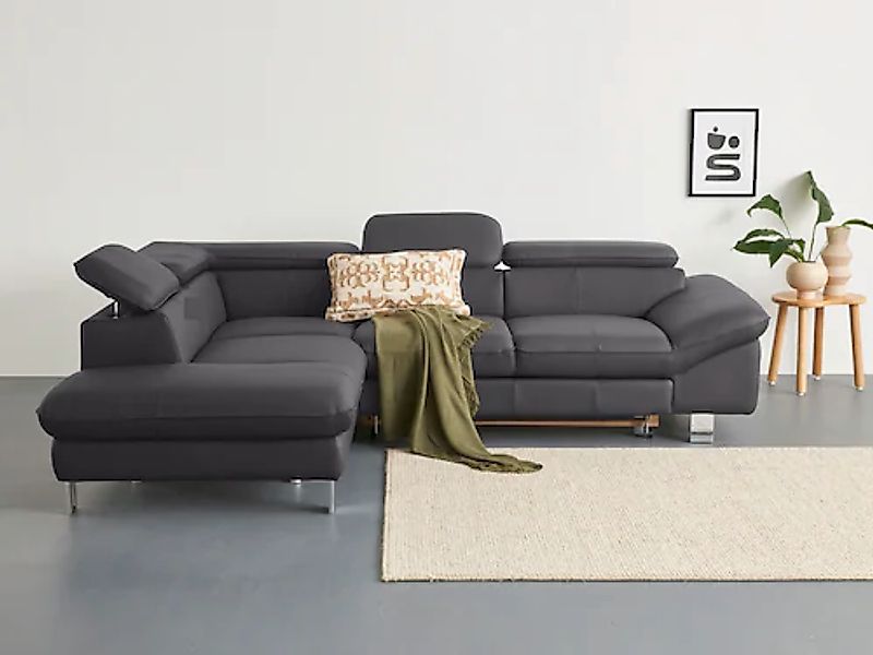 COTTA Ecksofa "Driver L-Form" mit Kopfteilverstellung, wahlweise mit Bettfu günstig online kaufen