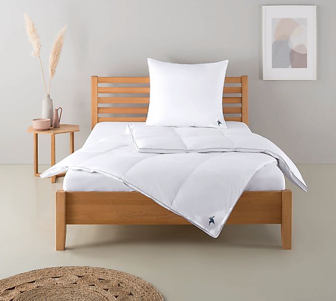 Älgdröm Daunenbettdecke + Kopfkissen "Lodiken, Bettdecke 135x200 cm, 155x22 günstig online kaufen