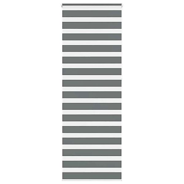 vidaXL Doppelrollo Dunkelgrau 85x230 cm Stoffbreite 80,9 cm Polyester 40141 günstig online kaufen