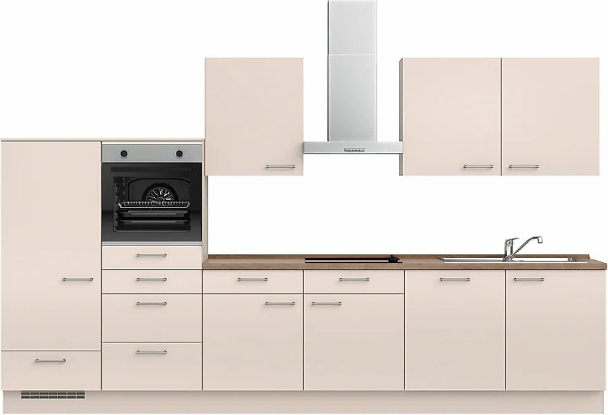 nobilia Küchenzeile ""Laser I", Ausrichtung wählbar, Breite 360 cm" vormont günstig online kaufen